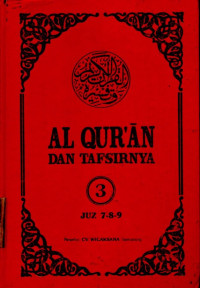 Image of Al Qur'an dan Tafsirnya 3 Juz 7-8-9