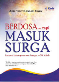 Image of Berdosa Tapi Masuk Surga : Karena Kesempurnaan Hanya Milik Allah