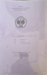 Image of Laporan Praktik Pengalaman Lapangan 2 di MAN 1 Kota Magelang