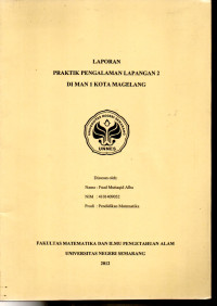 Image of Laporan Praktik Pengalaman Lapangan 2 di MAN 1 Kota Magelang