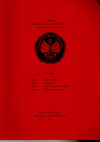 Image of Laporan Praktik Pengalaman Lapangan 2 di MAN 1 Kota Magelang