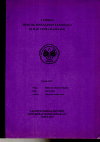Image of Laporan Praktik Pengalaman Lapangan 2 di MAN 1 Kota Magelang