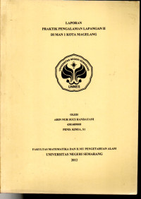 Image of Laporan Praktik Pengalaman Lapangan II di MAN 1 Kota Magelang